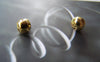 200 pcs Gold Round Iron Metallic Beads Ball Size 6mm A3962