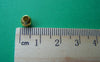 200 pcs Gold Round Iron Metallic Beads Ball Size 6mm A3962