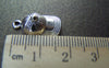 10 pcs of Antique Silver Lovely Baseball Cap Hat Charms 10x18mm A849