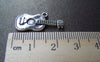 Antique Silver Guitar Music Instrument Charms Set of 10 A1663