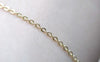Anti Tarnish 16K Gold Flat Link Oval Cable Chain 1.5mm A7804