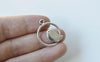 20 pcs of Antique Silver Bird Ring Connector Charms 18x20mm A827