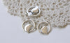 20 pcs of Antique Silver Bird Ring Connector Charms 18x20mm A827
