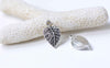 10 pcs Antique Silver Tree Leaf Leaves Charms 13x21mm A5384