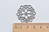 Antique Silver Snowflake Connectors Embellishments Charms 29mm Set of 10 A7577