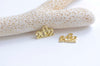 30 pcs Shiny Gold New Year 2022 Charms 10x13mm