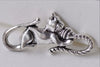 Antique Silver Cat Connector Wool Ball Charms Set of 10 A7910