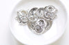 10 pcs Antique Silver Owl Head Charms Pendants 17x24mm A2250