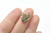 Antiqued Bronze Tea Pot Set Tea Cup Charms Pendants Set of 20