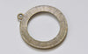 6 pcs Antique Bronze Base Pendant Tray 40mm Cabochon A5519