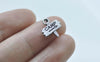 20 pcs Antique Silver Camp Signpost Charms 13x13mm A1380