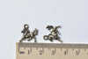 Supplies - Antique Bronze Tiny Horse Pony Charms Pendants