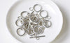 Clasps - 20 sets Antique Silver Simple Round Smooth Toggle Clasps A8398