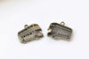 Double Decker London Bus Charms Antique Bronze Finish 17x25mm Set of 20 A8403