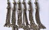 6 pcs of Antique Bronze Vintage Metal Tassel Mixed Style A7705
