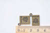 10 pcs Antique Silver Passport Connector Charms 11x15mm A633