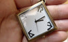 Pocket Watch - 1 PC Antique Bronze Diamond Shape Pocket Watch A6195