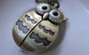 Pocket Watch - 1 PC Antique Bronze Owl Pocket Watch A7605