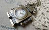 Pocket Watch - 1 PC Antique Bronze Robot Pocket Watch A6194