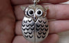 Pocket Watch - 1 PC Antique Silver Owl Wing Pocket Watch A7241