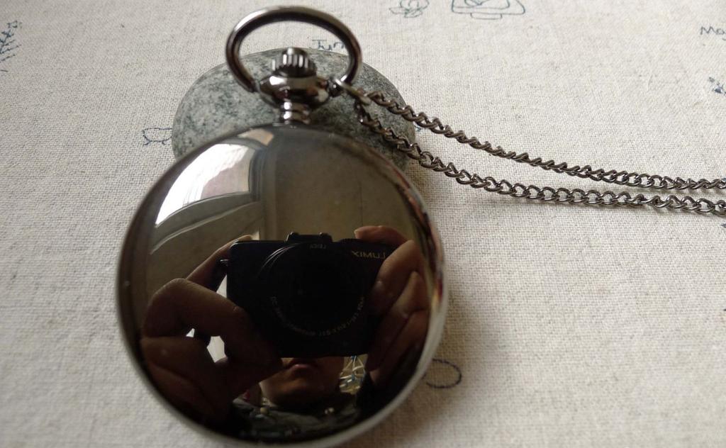 Pocket Watch - 1 PC Black Polish Pocket Watch A6402