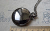Pocket Watch - 1 PC Black Polish Pocket Watch A7143