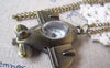 Pocket Watch - 1 PC Antique Bronze Airplane Pocket Watch A4612