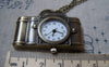 Pocket Watch - 1 PC of Antique Bronze Camera Pocket Watch A5759