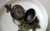 Pocket Watch - 1 PC of Antique Bronze Football Round Pocket Watch A6403