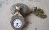 Pocket Watch - 1 PC of Antique Bronze Tennis Racket Pocket Watch A4614