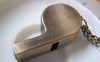Pocket Watch - 1 Pc of Antique Bronze Whistle Pocket Watch A4617