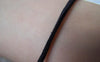 Cord - 10 meters Square Black Faux Leather Ribbon Cords String A669