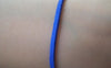 Cord - 10 meters Square Blue Faux Leather Ribbon Cords String A4342