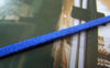 Cord - 10 meters Square Blue Faux Leather Ribbon Cords String A4342