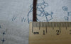 Cord - 10 meters Square Dark Brown Faux Leather Ribbon Cords A2399