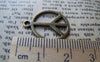 Ocean, Weather & Symbols - 10 pc of Antique Bronze Filigree Peace Symbol Charms 20mm A3656