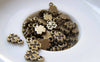 Accessories - 10 Pc Of Antique Bronze Tiny Ribbon Charms 6x9.5mm A5041