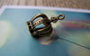 Royalty - 10 pcs Antique Bronze 3D Crown Charms 13x20mm A770