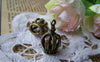 Royalty - 10 pcs Antique Bronze 3D Crown Charms 13x20mm A770