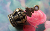 Royalty - 10 pcs Antique Bronze 3D Crown Charms 14x26mm A4954