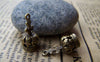 Royalty - 10 pcs Antique Bronze 3D Crown Charms 8x17mm A771