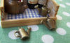 People, Profession & Hobby - 10 pcs Antique Bronze 3D Watering Pot Charms 13x16mm A3273