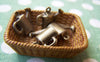 People, Profession & Hobby - 10 pcs Antique Bronze 3D Watering Pot Charms 13x16mm A3273