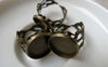 Accessories - 10 Pcs Antique Bronze Adjustable Ring Blank Shank Base With 14mm Bezel A6903