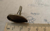 Accessories - 10 Pcs Antique Bronze Adjustable Tear Drop Ring Blank Shank Base With 18x25mm Bezel A6174