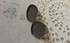 Accessories - 10 Pcs Antique Bronze Adjustable Tear Drop Ring Blank Shank Base With 18x25mm Bezel A6174