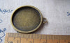 Accessories - 10 Pcs Antique Bronze Aries The Ram Round Base Setting Charms Match 25mm Cameo A4079