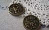 Accessories - 10 Pcs Antique Bronze Aries The Ram Round Base Setting Charms Match 25mm Cameo A4079
