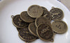 Ocean, Weather & Symbols - 10 pcs Antique Bronze Aries Ram Constellation Charms Pendants A1935