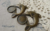 Accessories - 10 Pcs Antique Bronze Base Settings Pendant Match 16mm Cabochon A6199